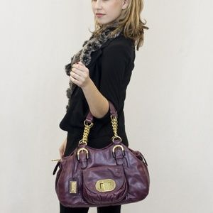 Badgley Mischka Purple Satchel